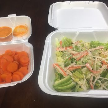 Kin 2 Kin - Wonderful fresh crab salad with a side of sweet carrots.   I love the fact that it's extremely consistent and easy to visit in downtown. - Japanese Near Me - Morganton, North Carolina