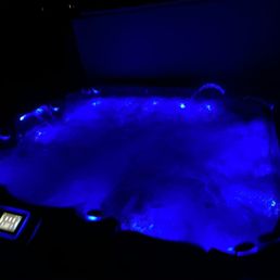 Love the lights and water features