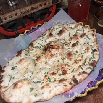 Khan Saab Desi Craft Kitchen - Garlic Naan - Pakistani Near Me - Fullerton, California
