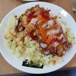 Lilienthal Center - Eierreis mit Hähnchen und Gemüse mit Süß Saurer Soße