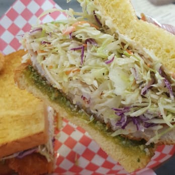 Mr Katsu - Habanero pesto, lots of cole slaw - Sandwiches Near Me - Fullerton, California Mr Katsu - Habanero pesto, lots of cole slaw - Sandwiches Near Me - Fullerton, California