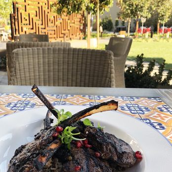 Porta Blu - Middle Eastern Rack of Lamb w/ red wine, pomegranate molasses, black pepper, mujaddarah | $36 (Crazy salty lamb, hard lentil rice.) - New American Near Me - Menlo Park, California Porta Blu - Middle Eastern Rack of Lamb w/ red wine, pomegranate molasses, black pepper, mujaddarah | $36 (Crazy salty lamb, hard lentil rice.) - New American Near Me - Menlo Park, California
