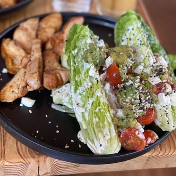 Oak Wood Fire Kitchen - Wedge salad & added chicken. - Pizza Near Me - Draper, Utah Oak Wood Fire Kitchen - Wedge salad & added chicken. - Pizza Near Me - Draper, Utah
