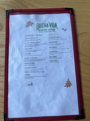 Menu photo 6 Buena Vida Arlington, VA