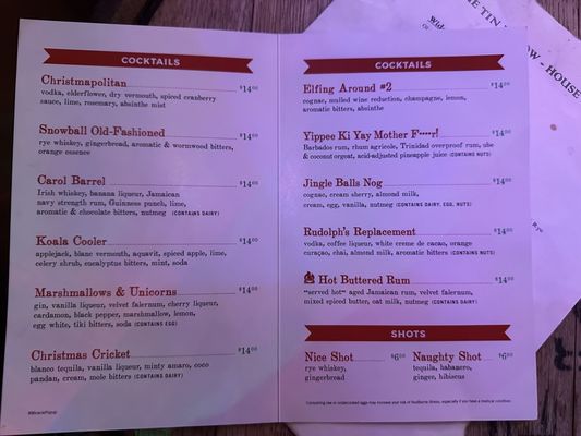 Menu photo 8 The Tin Widow Milwaukee, WI