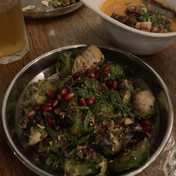 Ghee Indian Kitchen - Tahini brussel sprouts - Indian Near Me - Miami, Florida