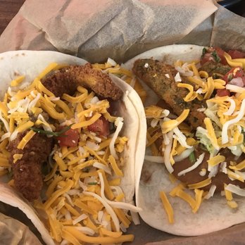 Torchy's Tacos - Trailer park (left), fried avocado (right) - Tacos Near Me - Tulsa, Oklahoma Torchy's Tacos - Trailer park (left), fried avocado (right) - Tacos Near Me - Tulsa, Oklahoma