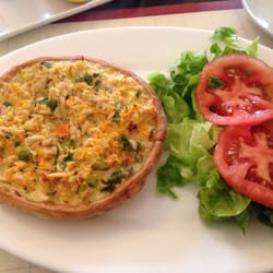 Café La Mamma - Quiche de pollo ciboulette. Riquísimo!