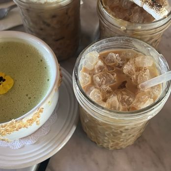 Clayton's Bakery & Bistro - coconut matcha, caramel macchiato, s'mores latte, and a mexican mocha - Bakeries Near Me - Coronado, California Clayton's Bakery & Bistro - coconut matcha, caramel macchiato, s'mores latte, and a mexican mocha - Bakeries Near Me - Coronado, California