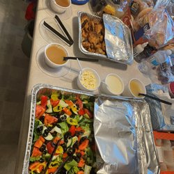 Catering Made Simple - Appetizers and salad (they put everything on the side for us which was perfect)