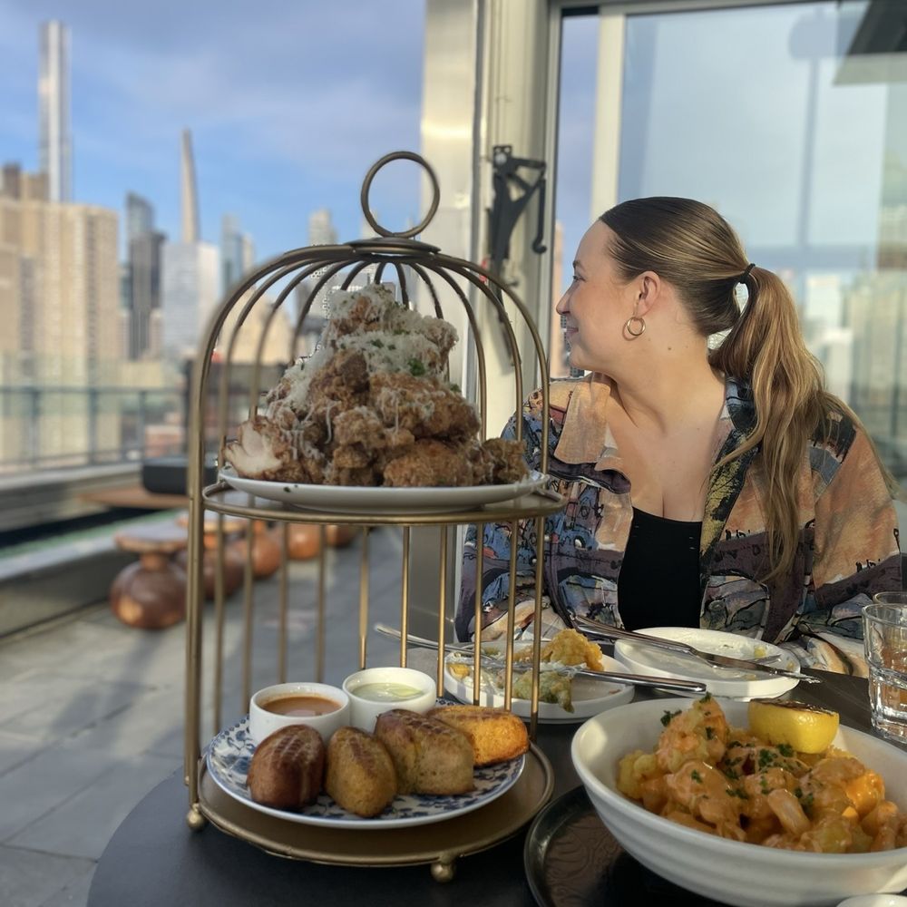 fried chicken and cornbread