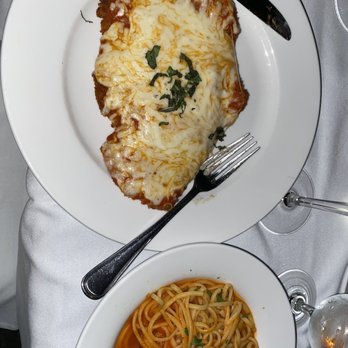 The Florentine Cafe - Pollo Parmigiana With Linguine - Italian Near Me - Boston, Massachusetts The Florentine Cafe - Pollo Parmigiana With Linguine - Italian Near Me - Boston, Massachusetts