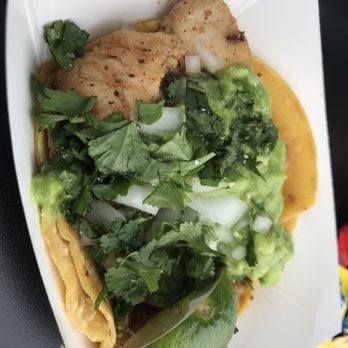 Blue Burro - Big Pollo Asado taco - Salad Near Me - Long Beach, California