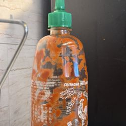 China Bowl - BLACK GUNK ON SRIRACHA BOTTLE