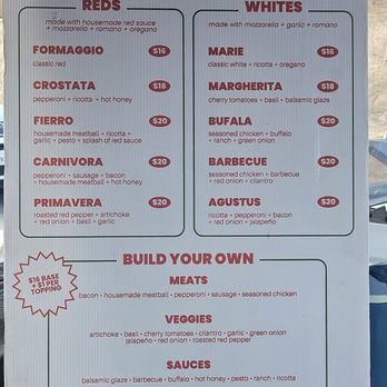 Mia Marie Vineyards - Pizza menu - Wine Tasting Room Near Me - Escondido, California