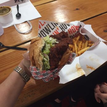 Howlin' Ray's - Chicken sandwich. I can barely hold it with one hand - Southern Near Me - Los Angeles, California