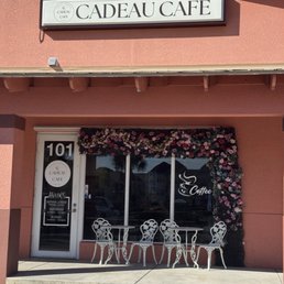 Exterior outside entrance of Cadeau Cafe - Cafe front - Fort Myers, Florida Exterior outside entrance of Cadeau Cafe - Cafe front - Fort Myers, Florida