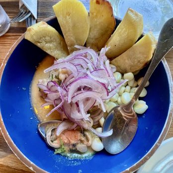 Coya Peruvian Secret - Ceviche Mixto - Peruvian Near Me - Del Mar, California Coya Peruvian Secret - Ceviche Mixto - Peruvian Near Me - Del Mar, California