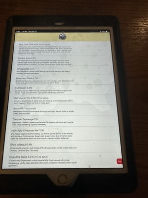 Menu photo 1 Mountain State Brewing Bridgeport, WV Menu photo 1 Mountain State Brewing Bridgeport, WV