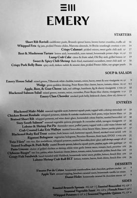 Menu photo 1 Emery Cincinnati, OH