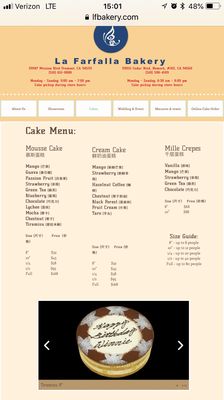 Menu photo 5 La Farfalla Newark, CA Menu photo 5 La Farfalla Newark, CA