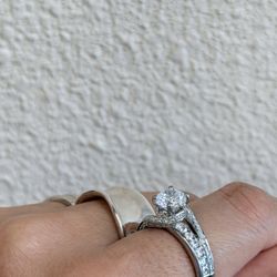 Quick Fix Jewelry - Sterling silver lab diamond ring