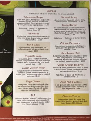 Menu photo 7 The Yellowstone Restaurant Pocatello, ID