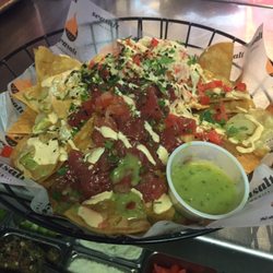 Seasalt Fish Grill - Poke nachos with spicy scallops and crab