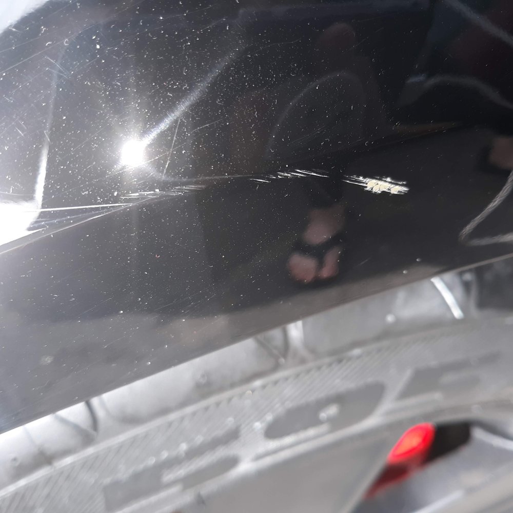 M'Bros Detail - This scratch is worse. Before it had the same consistency, now it has the paint coming off and primer showing. - Auto Detailing Near Me - Sandy, Utah M'Bros Detail - This scratch is worse. Before it had the same consistency, now it has the paint coming off and primer showing. - Auto Detailing Near Me - Sandy, Utah