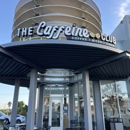 Exterior outside entrance of The Caffeine Club - Costa Mesa, California Exterior outside entrance of The Caffeine Club - Costa Mesa, California
