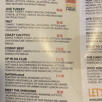 Lemme Get Ummm - a menu for sandwiches - Sandwiches Near Me - Chicago, Illinois
