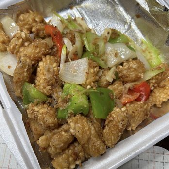 The Red Hot Chili Burrow - F10. Dry Fried Squid W. Spicy Salt and Pepper - Szechuan Near Me - Houston, Texas