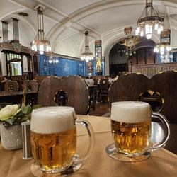 Obecní dům - Pub restaurant located downstairs.