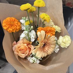 Phooled Phlorals - Fall wrapped bouquet by Phooled Phlorals.