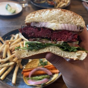 Eureka! - Crispy Veggie Beet Burger - American Near Me - Berkeley, California