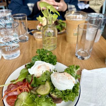 Salted Melon - California Love (avocado toast with poached egg) - Cocktail Bars Near Me - Charlotte, North Carolina