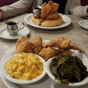 Della J's Delectables - Collard greens and chicken were great. Waffle and mac and cheese could be better. - Southern Near Me - Alexandria, Virginia Della J's Delectables - Collard greens and chicken were great. Waffle and mac and cheese could be better. - Southern Near Me - Alexandria, Virginia