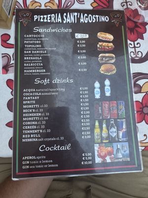 Menu photo 2 Pizzeria Sant’Agostino Palermo, PA