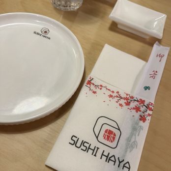 Sushi Haya - Place setting - Japanese Near Me - Missouri City, Texas