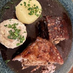 Wirtshaus zur Wurz'n - The Special was Pork shoulder with potato and bread dumplings