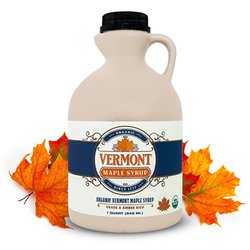 Green Mountain Gift Store - Pure Vermont organic maple syrup: rich, golden, and 100% natural. A sweet, earthy delight that's perfect for pancakes, waffles, and more!