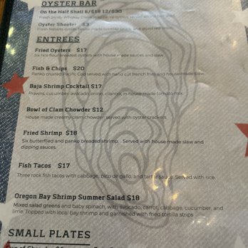Jandy Oyster - Menu as of August 2024 - Seafood Markets Near Me - Tillamook, Oregon