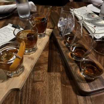 Cadence Cellars Speakeasy - Flights (Old forester to the right and manhattan to the left) - Speakeasies Near Me - Pittsburgh, Pennsylvania Cadence Cellars Speakeasy - Flights (Old forester to the right and manhattan to the left) - Speakeasies Near Me - Pittsburgh, Pennsylvania