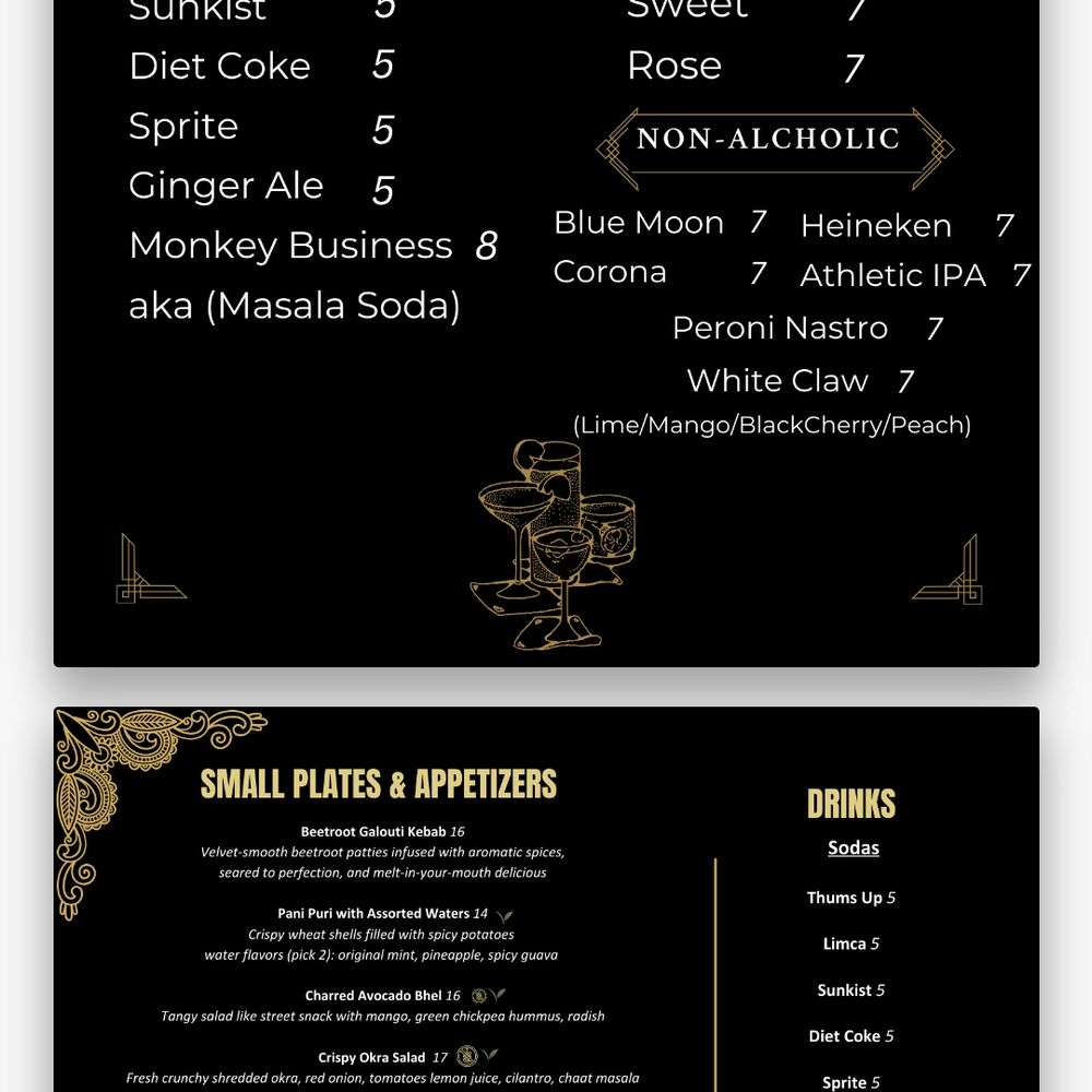 Four Monkeys - menu - Indian Near Me - Summit, New Jersey