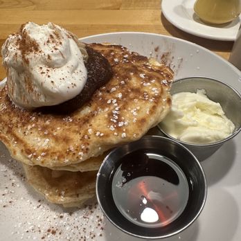 Juneberry Table - Apple pancakes w side of yogurt- didn't even need syrup delish - Breakfast & Brunch Near Me - Cleveland, Ohio Juneberry Table - Apple pancakes w side of yogurt- didn't even need syrup delish - Breakfast & Brunch Near Me - Cleveland, Ohio
