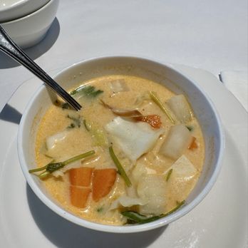 New Krung Thai Restaurant - Soup of the day. Not sure what it was, but it was fantastic. - Thai Near Me - San Jose, California