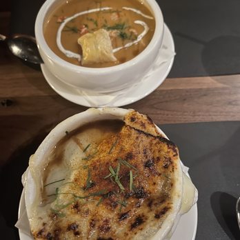 Double Cut - Lobster Bisque and French Onion soup - Steakhouses Near Me - Round Rock, Texas