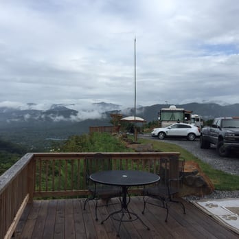 Mama Gertie's Hideaway Campground - View from our mountain top deck! - Campgrounds Near Me - Swannanoa, North Carolina Mama Gertie's Hideaway Campground - View from our mountain top deck! - Campgrounds Near Me - Swannanoa, North Carolina