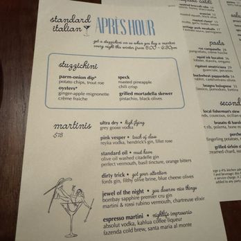Standard Italian - Italian Near Me - Boston, Massachusetts