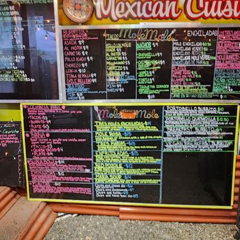 Mole Mole - Menu board - Mexican Near Me - Portland, Oregon